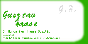 gusztav haase business card